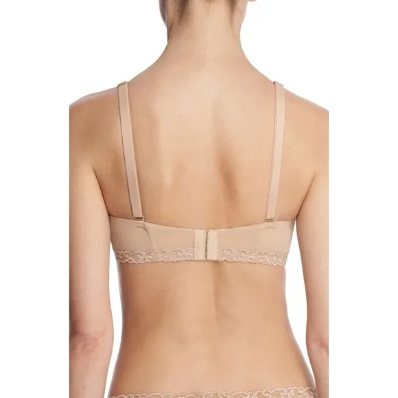 🆕NATORI Pure Luxe Strapless Convertible Bra 36DD Beige Nude #729080 - Picture 4 of 14